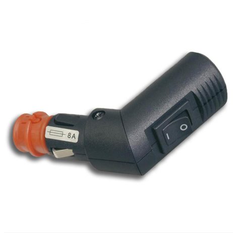 Winkelbarer Sicherheits-Universalstecker mit Schalter | 12-24V