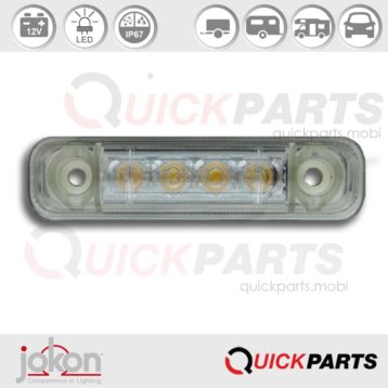 LED Front Marker Light | 12V | Jokon 13.5021.000, E2-0205018