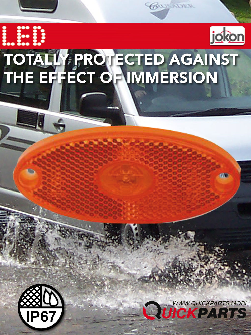 SIDE MARKER CARAVANS JOKON E11003