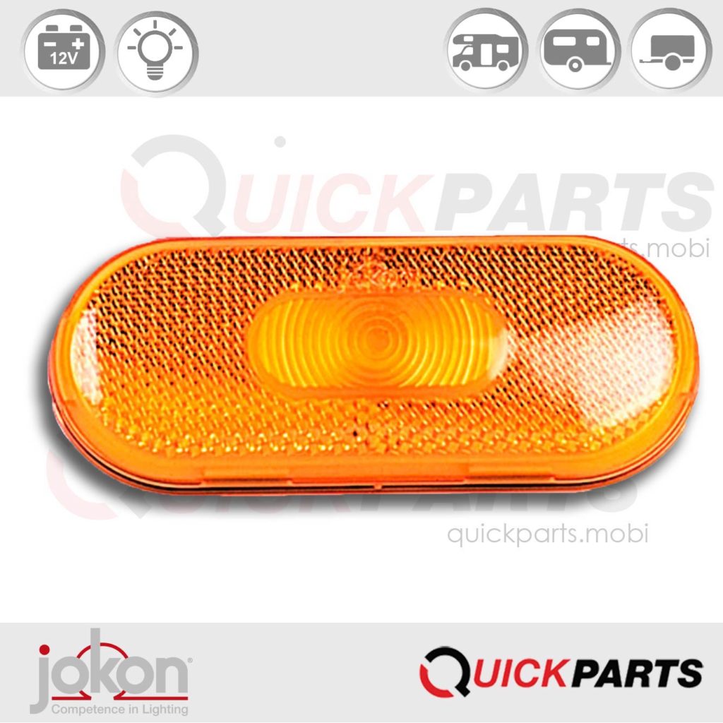 Jokon SMLR 2019-1 12v LED Amber Side Marker Light – For Adria Caravan & Motorhome (OE SMLR2019-1)