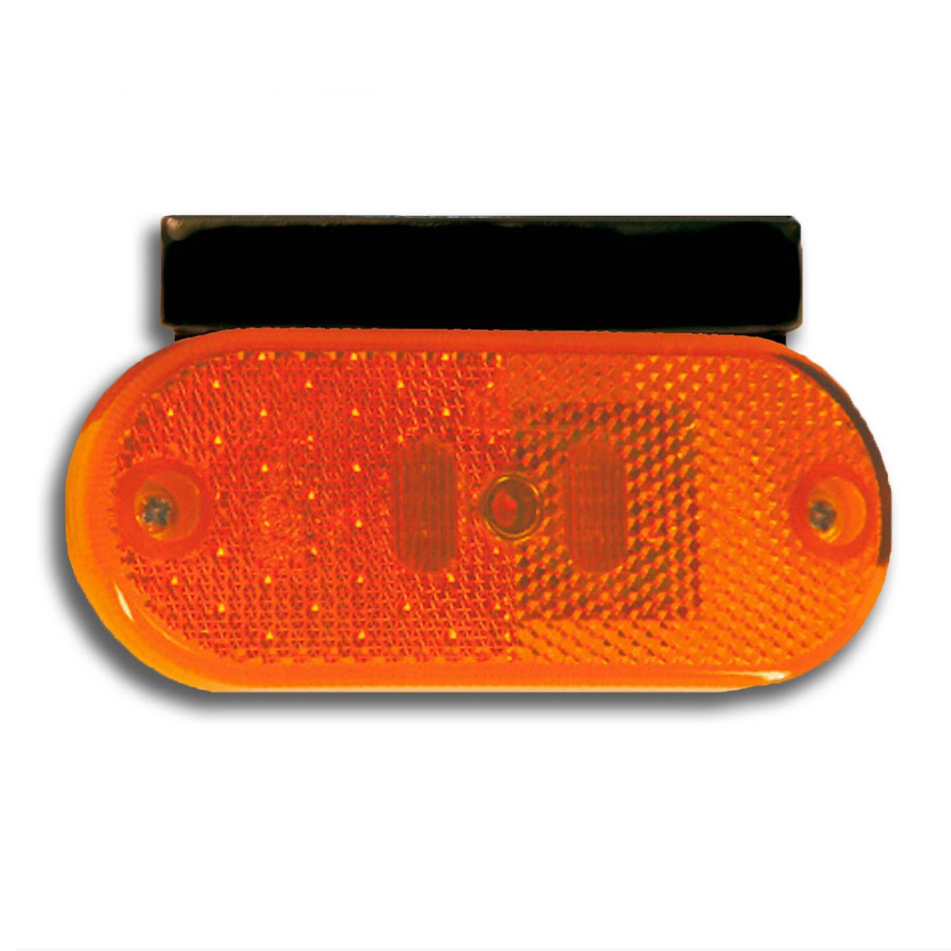 Strands Feu de grille 12 LED clignotante Strands orange/blanc 12-24 V