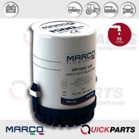 Bombas sumergibles | 12V | Marco UP 1500, Marco 160 140 12, UP1500