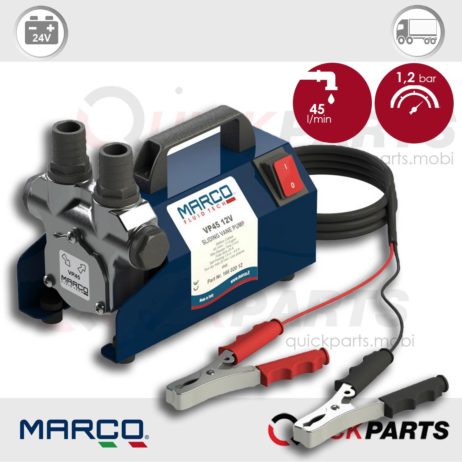 Self-priming electric vane pump with integrated by-pass valve| 24v