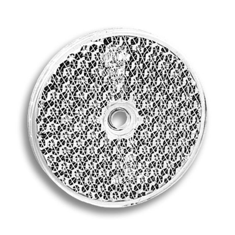 White Reflex Reflector Ø 60 mm | mounting hole 6 mm| Jokon E1-0221354