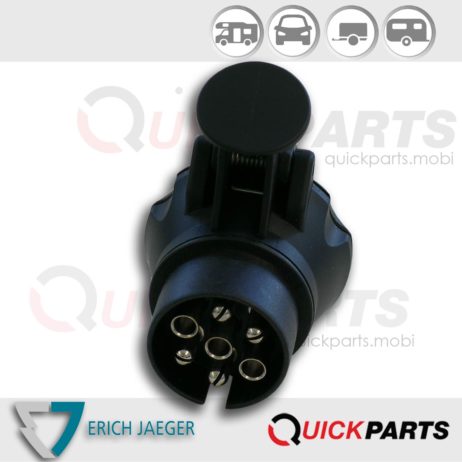 Mini short adapter from vehicle (7P/12V) to trailer (13P/12V)