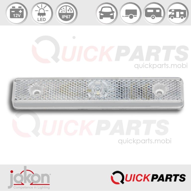 LED Front Marker Light 24V with blade terminal Jokon 11.1011.150