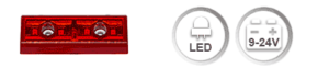 The L 251 can be very flexibly installed as a tail light. The light can be mounted either horizontally or vertically on vehicle walls which have an inclination of up to 25°, either upwards or sidewards. No special adapters are necessary, which reduces the mounting time significantly. The light is quite compact, but with a luminous area of 12.5 cm² it full fills the minimum requirements for an adequate tail light.