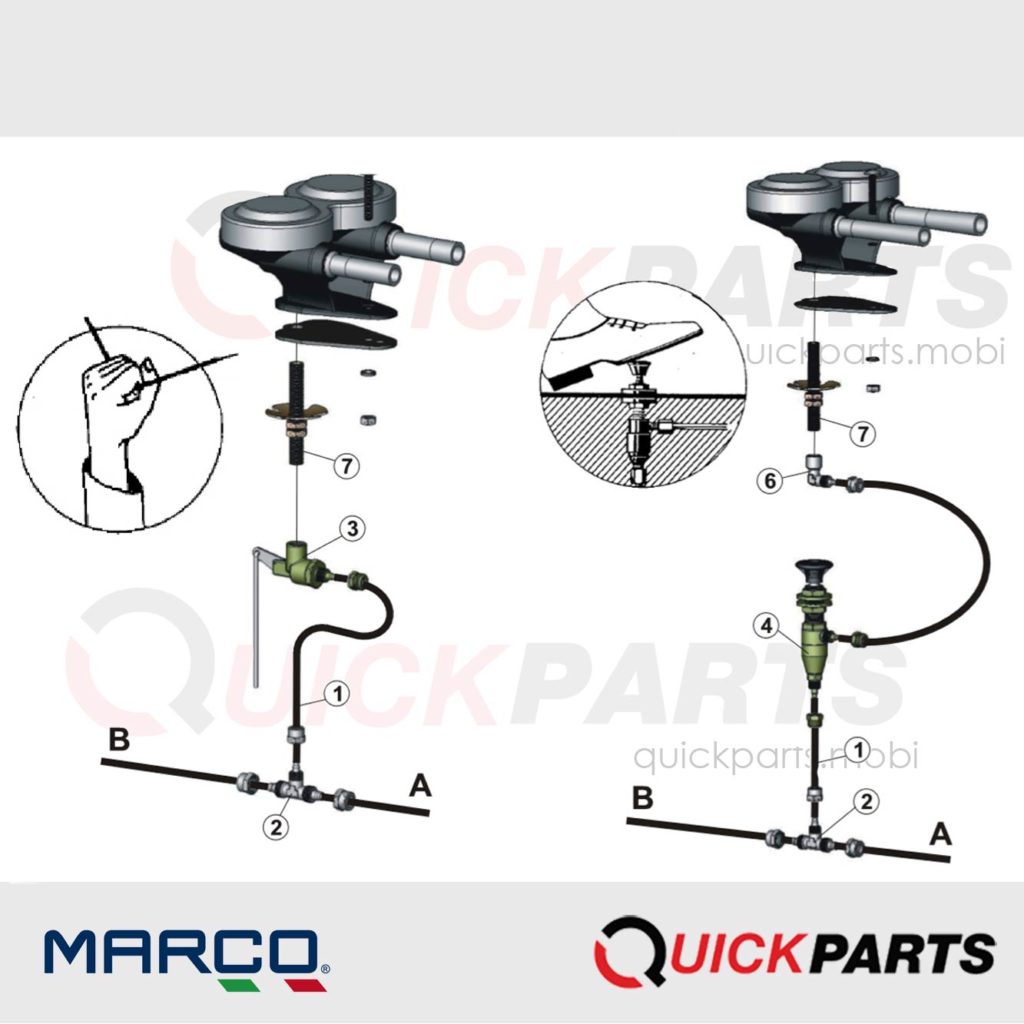 Bocina de aire comprimido para montaje externo | 112dB