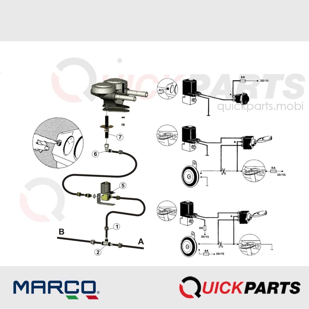 SELEZIONE100 bocina aire comprimido, trompeta aire comprimido, bocinas de  aire comprimido, salvamento maritimo, bocina manual air horn, trompeta