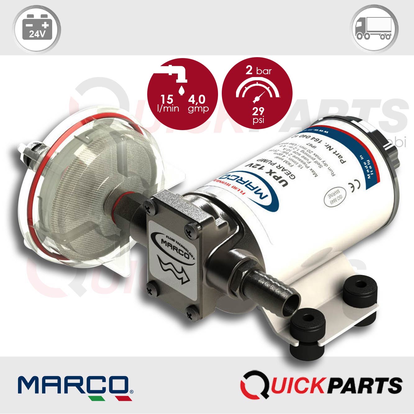 Marco Mehrstoff-Zahnradpumpen-Set UP3-S 24V 900 L/h selbstansaugend 