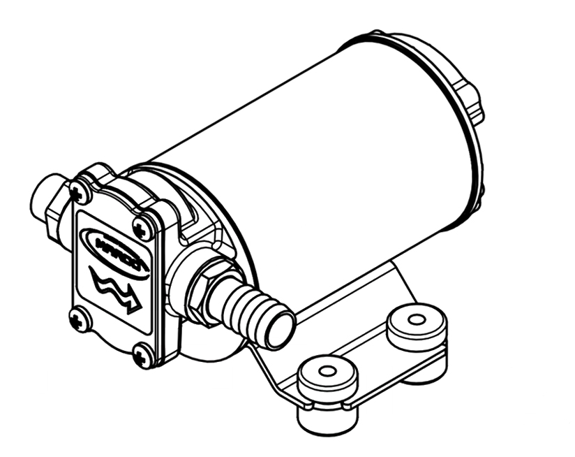 Selbstansaugende Elektropumpen für verschiedene Flüssigkeiten | 12V | Marco UP3/OIL, Dimensionen, Marco 164 020 12, UP3/OIL