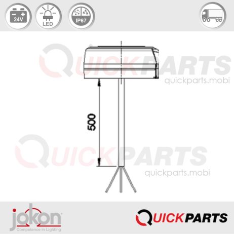 LED Stop / Tail Light | 24V | Jokon E13-34663
