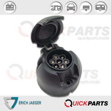 7P/12V Socket – ISO 1724 – Type N – Erich Jaeger 101118