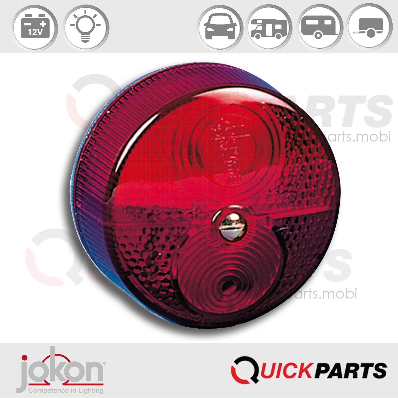 Luz trasera | 12V | Jokon 10.0007.500