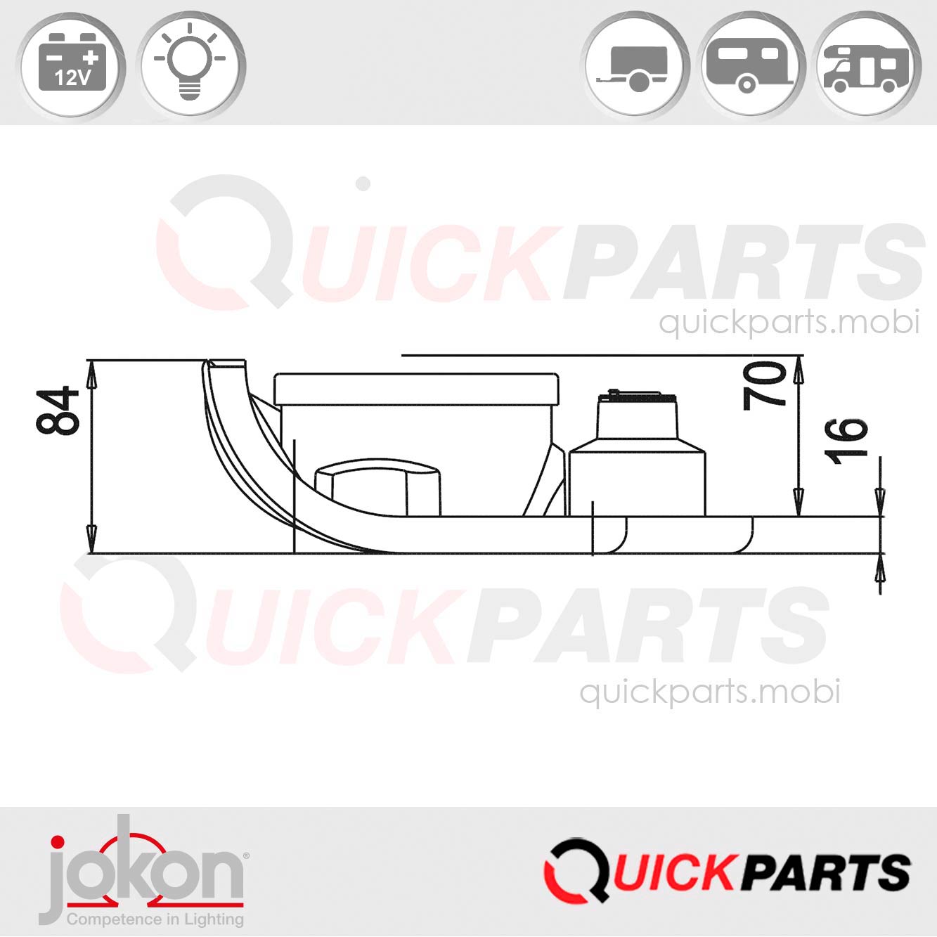 que resalten el diseño individual de su vehículo y establezcan acentos. || Luz de reversa | Jokon E4-9485 | Luz de reversa | Jokon E4-9485.