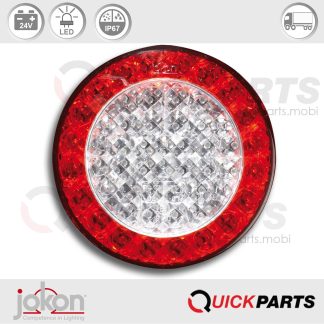 Luz indicadora de dirección / Luz de freno / Luz trasera LED | 24V | Jokon E1-4231.