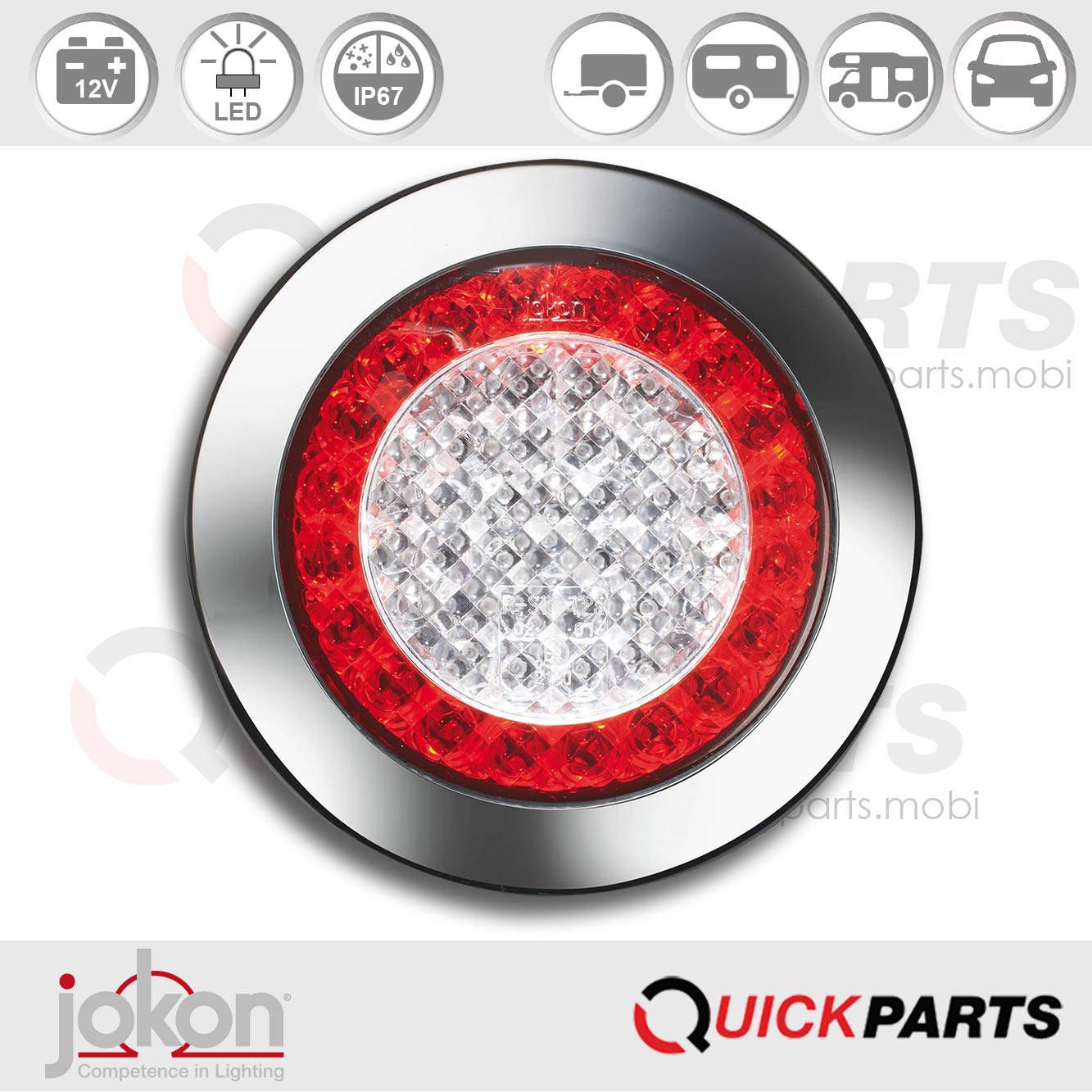 Feu LED de direction / Position / Stop | 12V | Jokon 10.0055.000, E1-4231