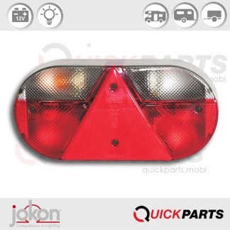 Feu Multifonction Gauche | Catadioptre triangulaire intégré | 12V | Jokon E1-1206