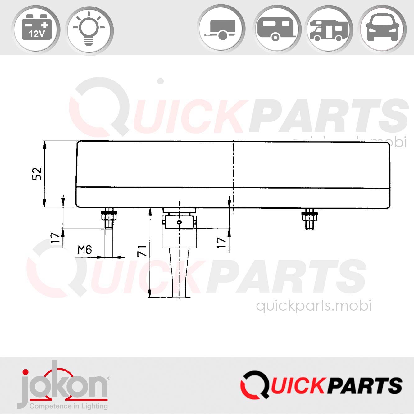 Feu multifonction gauche | Jokon E2-1281 – Image 2