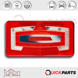 Feu LED Multifonction | Droit | 9-16V | Jokon E13-13359