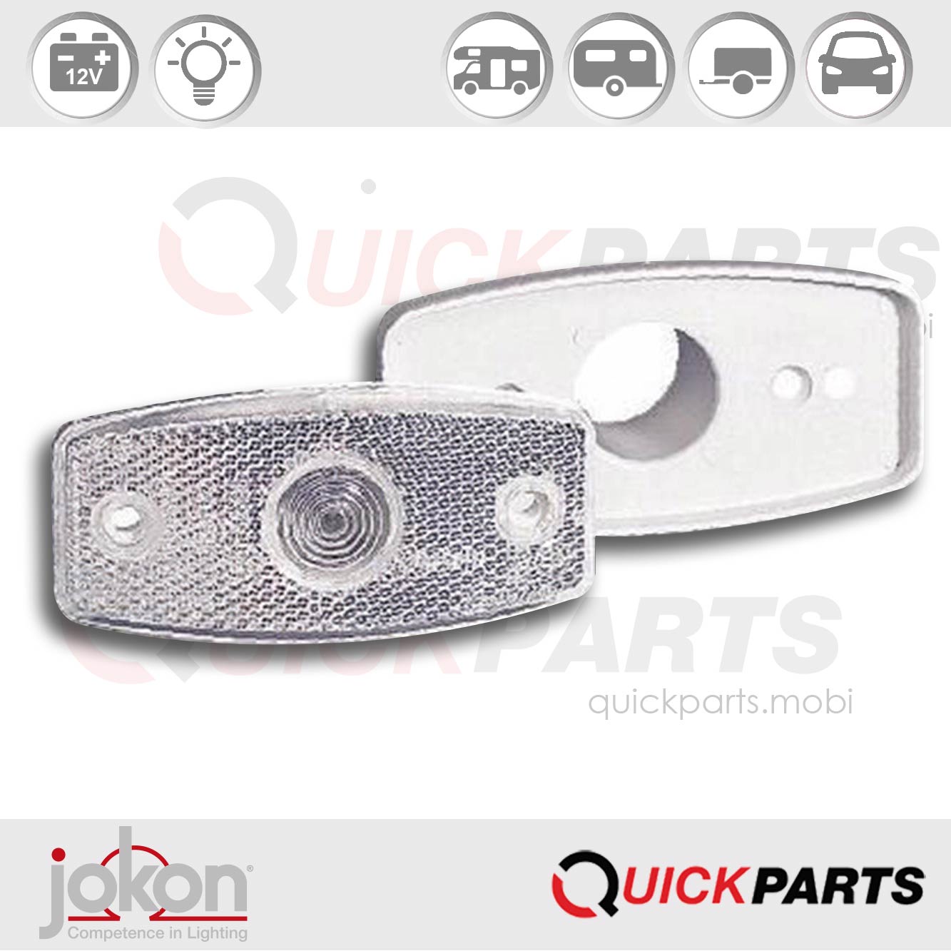 Begrenzungsleuchte | 12V | Jokon 11.1006.101, E1-1292, PLR 1006