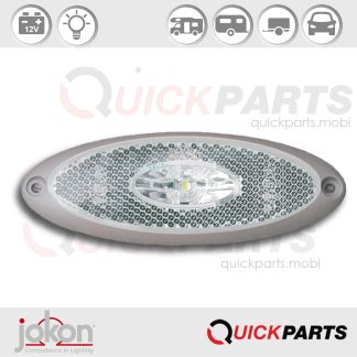 Luz lateral LED | Marco gris | Jokon 11.1016.300