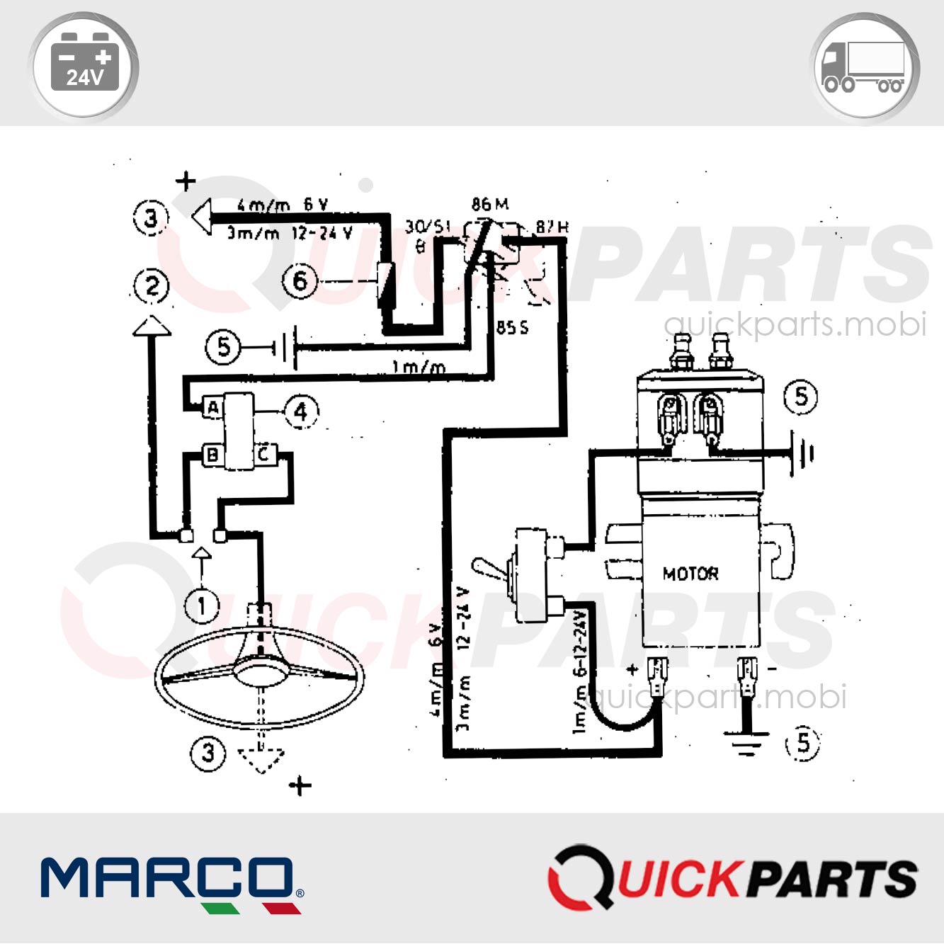 Dreiklang Hupe | 24V | Marco 112 080 13 – Bild 2
