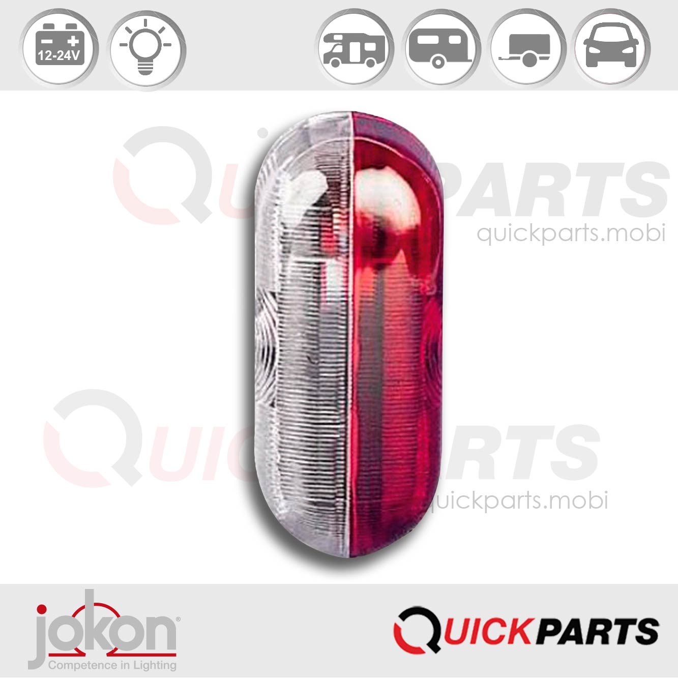 Luz lateral | 12-24V | Jokon 12.0012.030