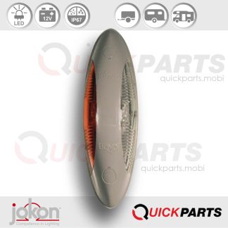Luz lateral LED - Rojo y Blanco | 12V | Jokon 12.0014.300