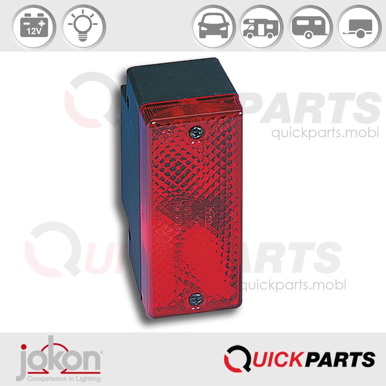 Feu Antibrouillard | Montage en surface | 12V | Jokon E1-2577