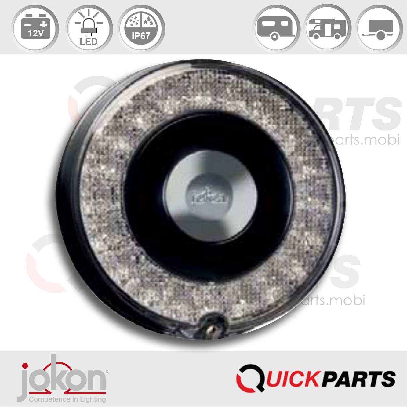 Feu LED indicateur de Direction / Cat. 2a | 12V | Jokon E13-34661 E13-13971