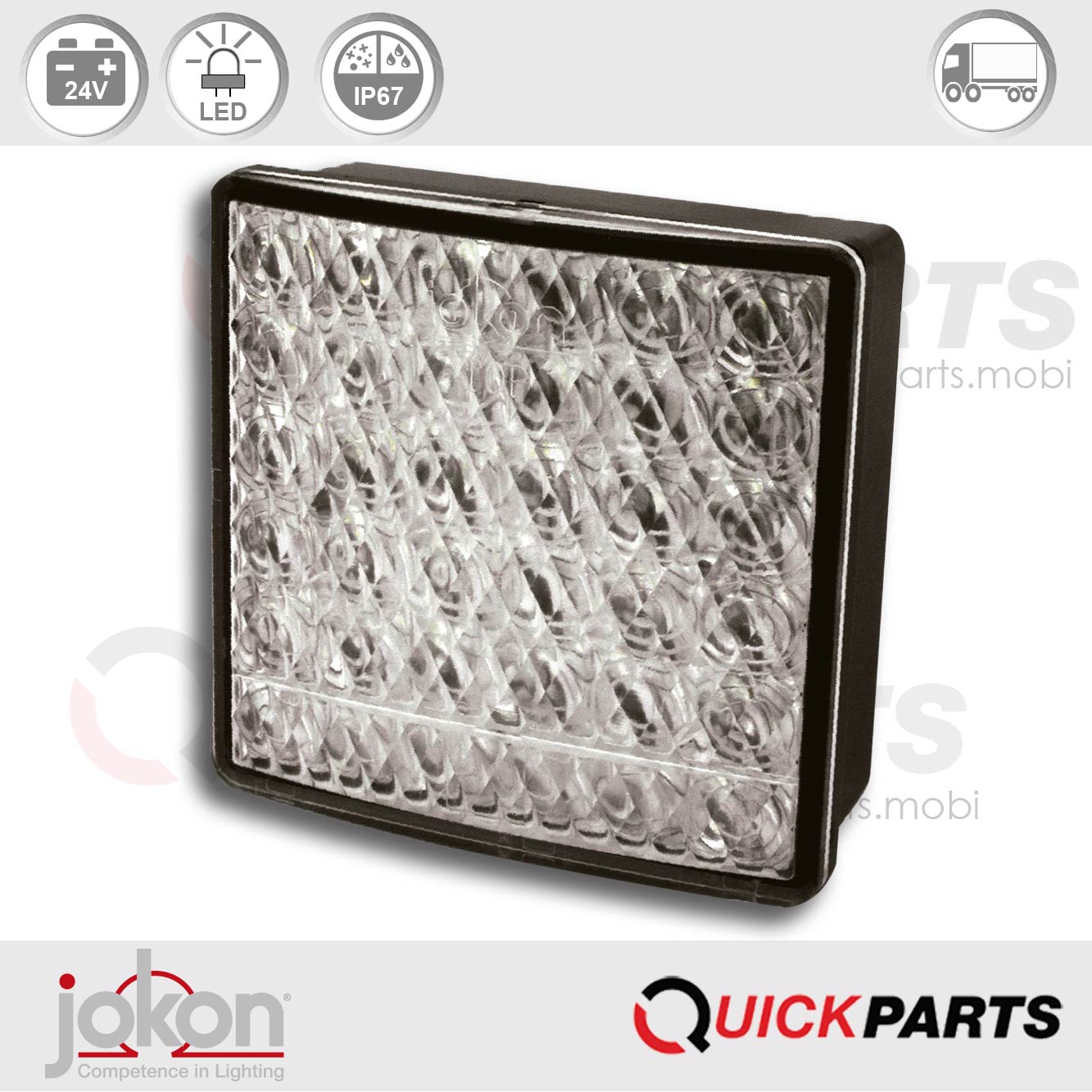 LED-Nebelschlussleuchte | 24V | Jokon 13.3029.500, E2-06063