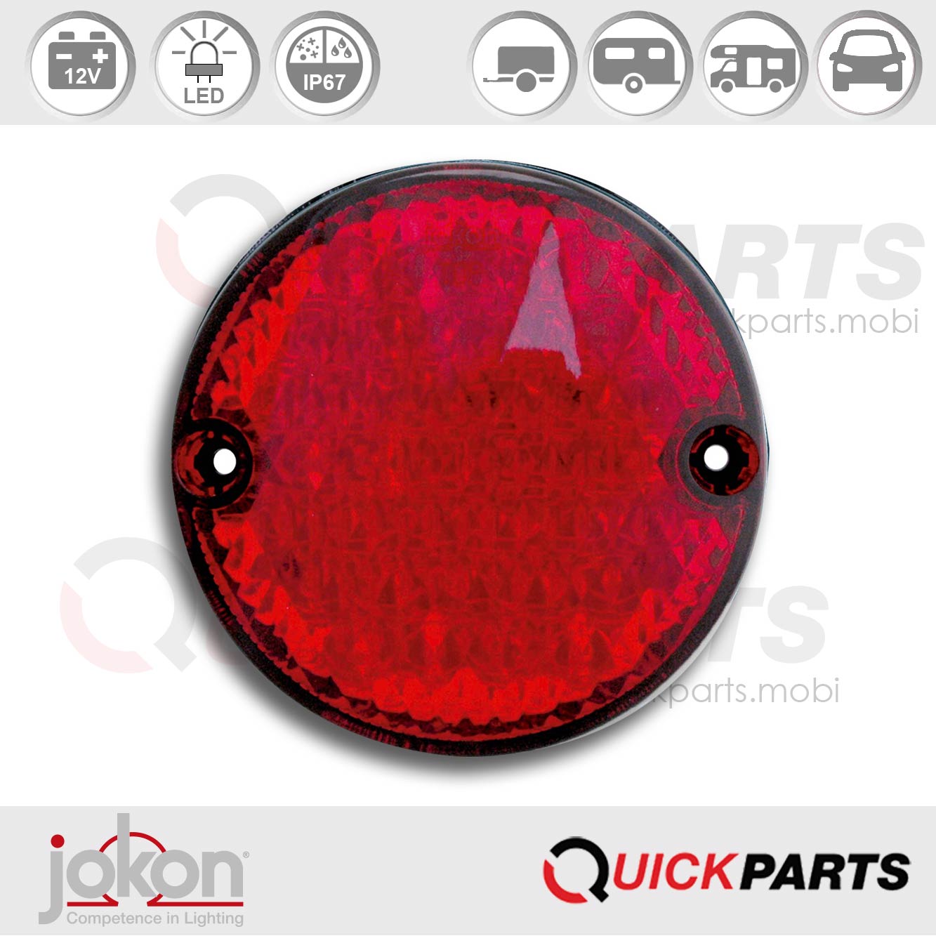 Feu Antibrouillard LED | 12V | Jokon E2-07047