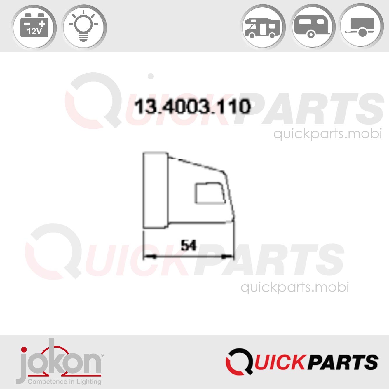 Jokon K 308 | 13.4003.110 (Marketplace)En el programa JOKON encontrará luces de alta calidad para cada tipo de aplicación.