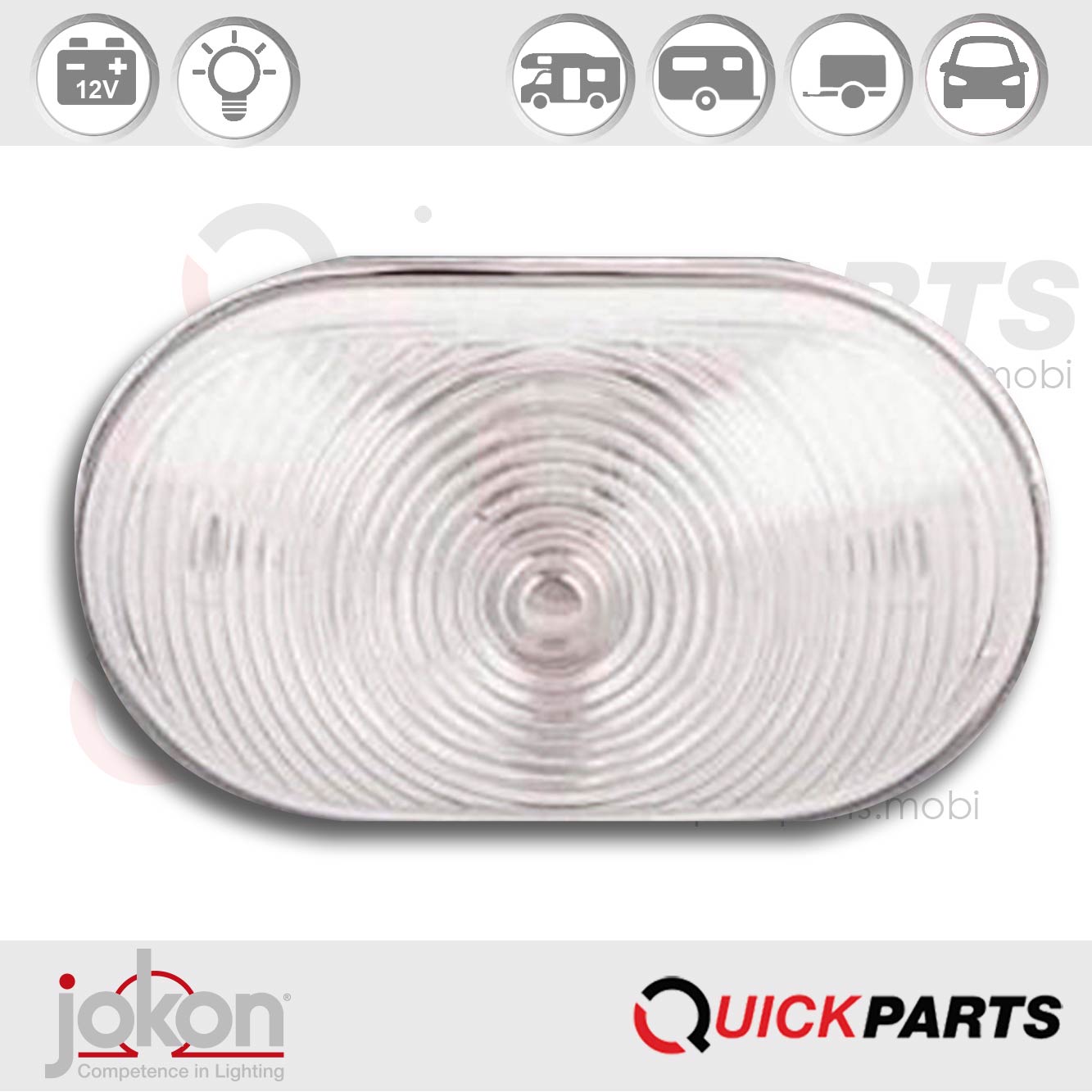 Luz de ancho (luz de posición lateral ancha) | 12 V | Jokon 13.5005.000