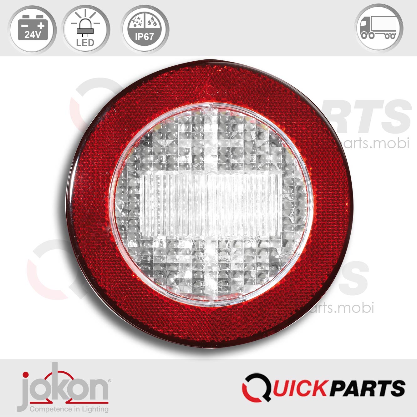 LED-Rückfahrl. / Rückstr. | 24V | Jokon E2-06013