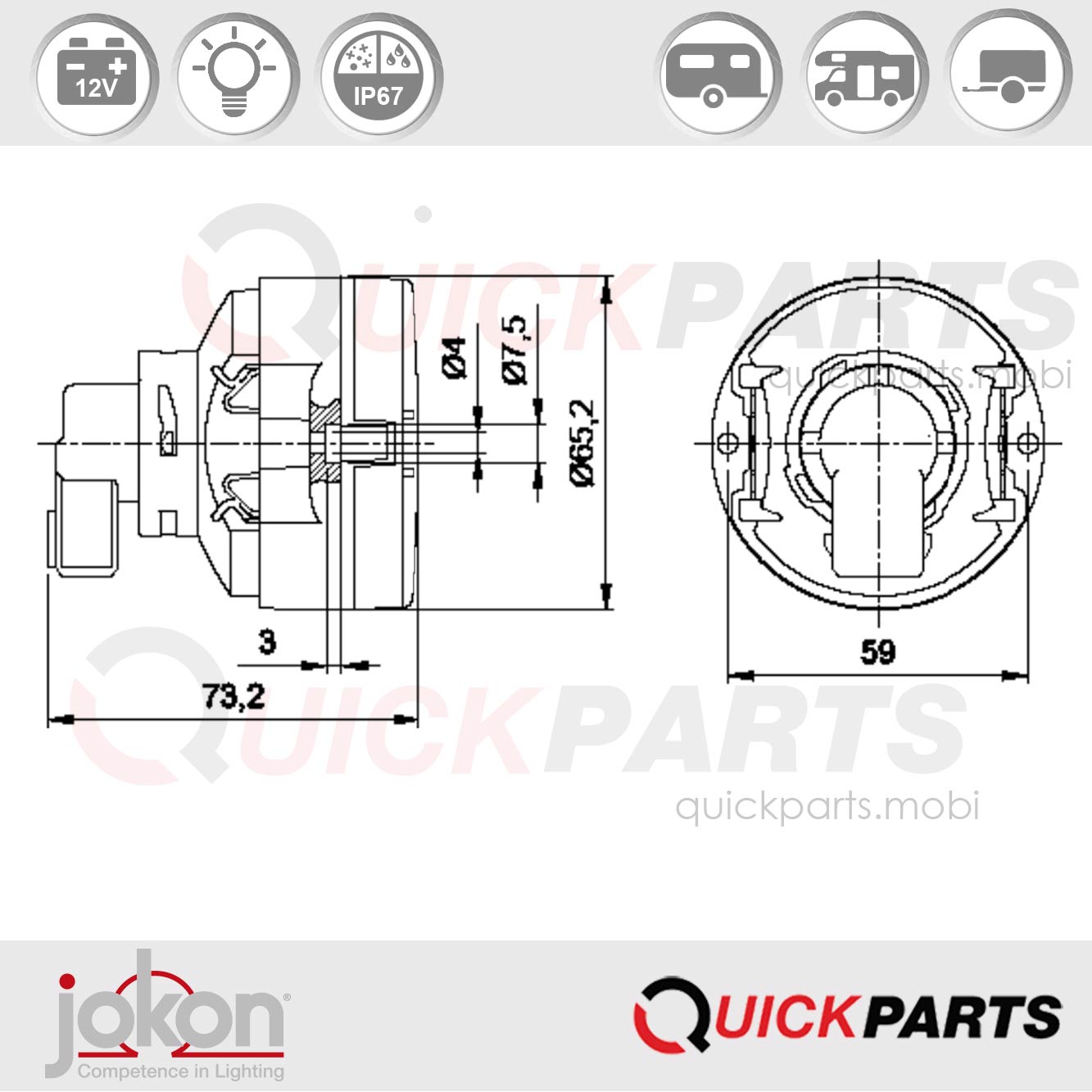 Feu de Recul | Jokon E13-13635 – Image 2