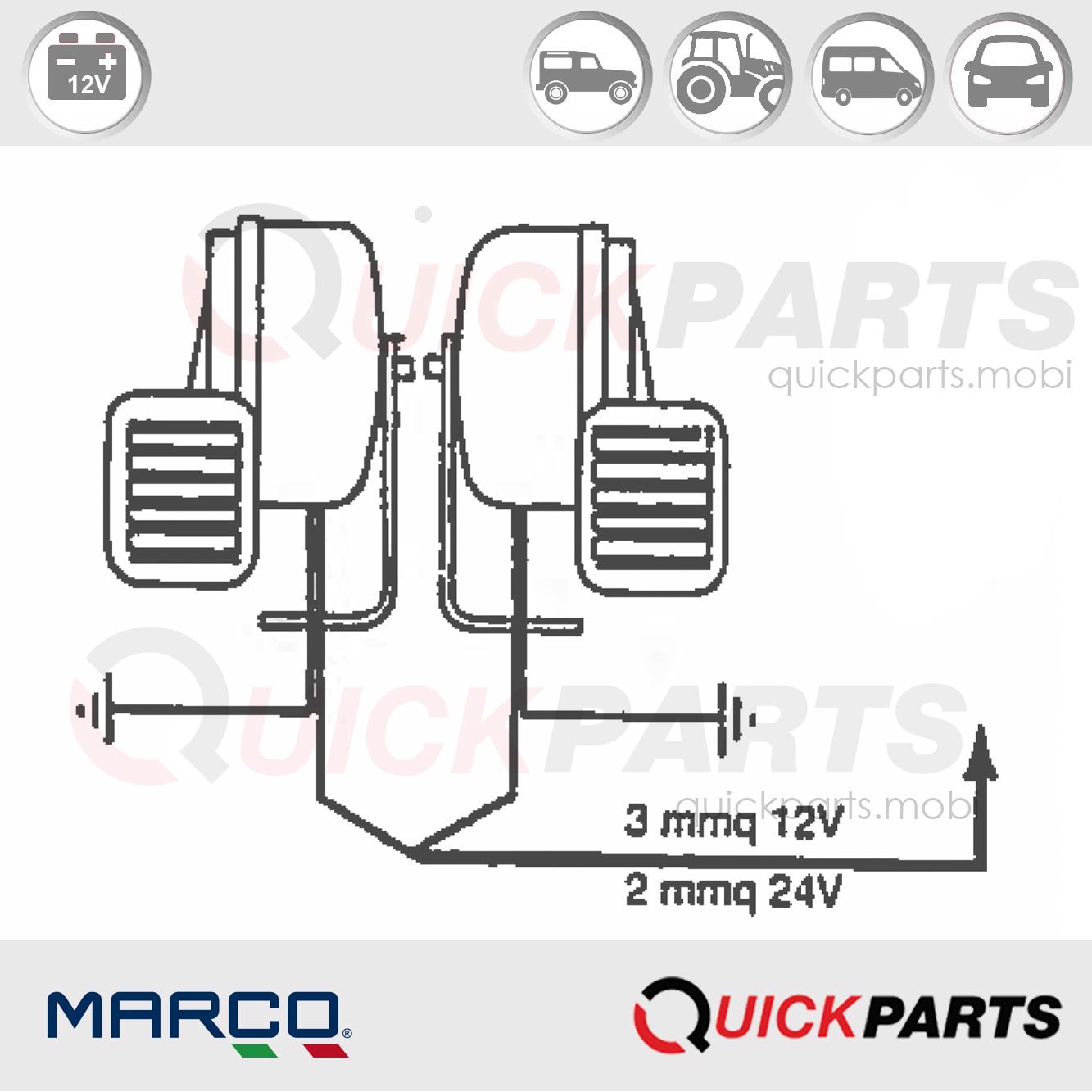 Hupe aus edelstahl kurz Elektromagnetische | Marco 132 040 12 – Bild 4
