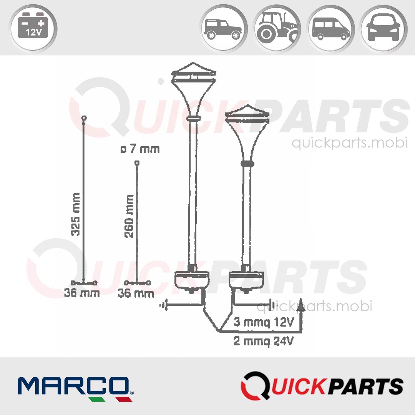 Hupe aus edelstahl kurz Elektromagnetische | Marco 132 040 12 – Bild 5