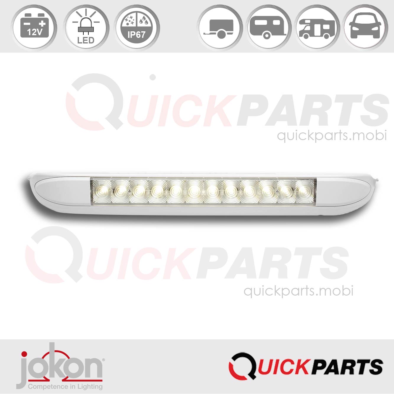 Vorzelt- / Vorfeldleuchte | 12V | Jokon CE