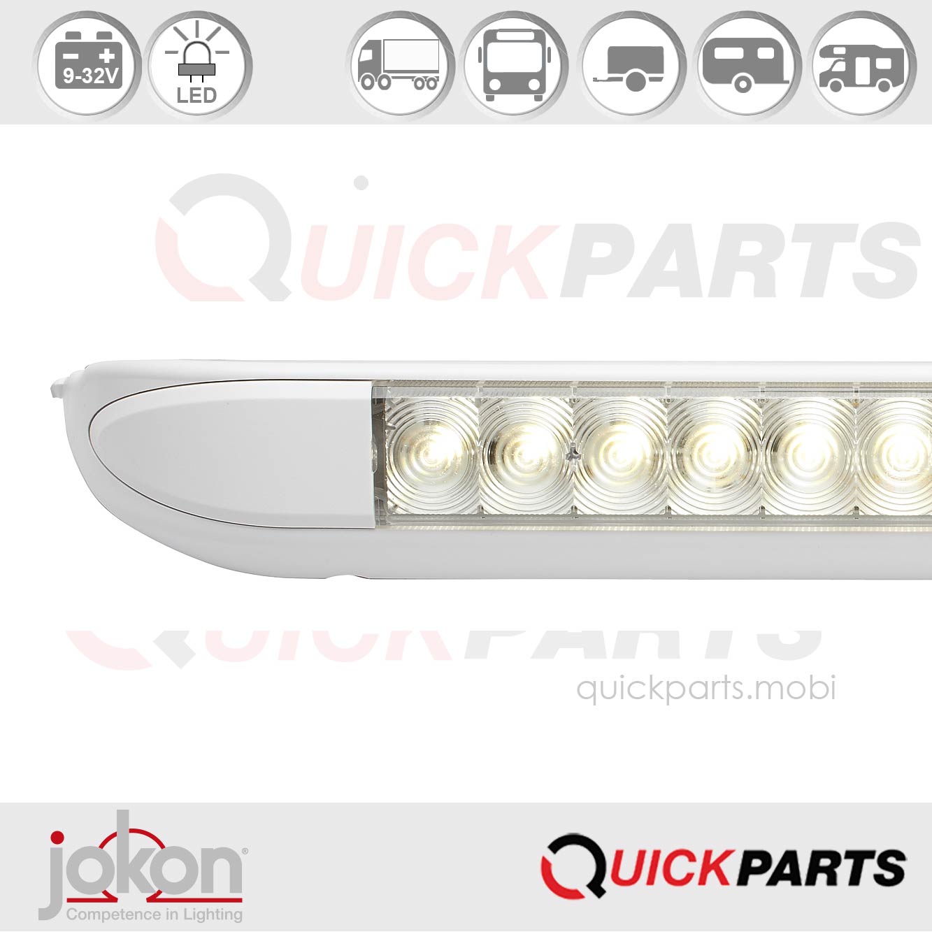 Toldo LED con 12 luces de alta potencia | 9-32V | Jokon 14.1008.000 - Imagen 6