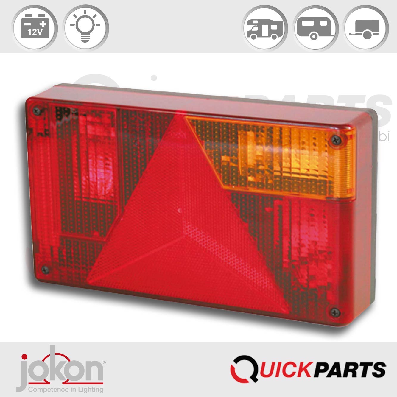 Lampglas - Rechts - Jokon 19.0063.120 | E2-1281