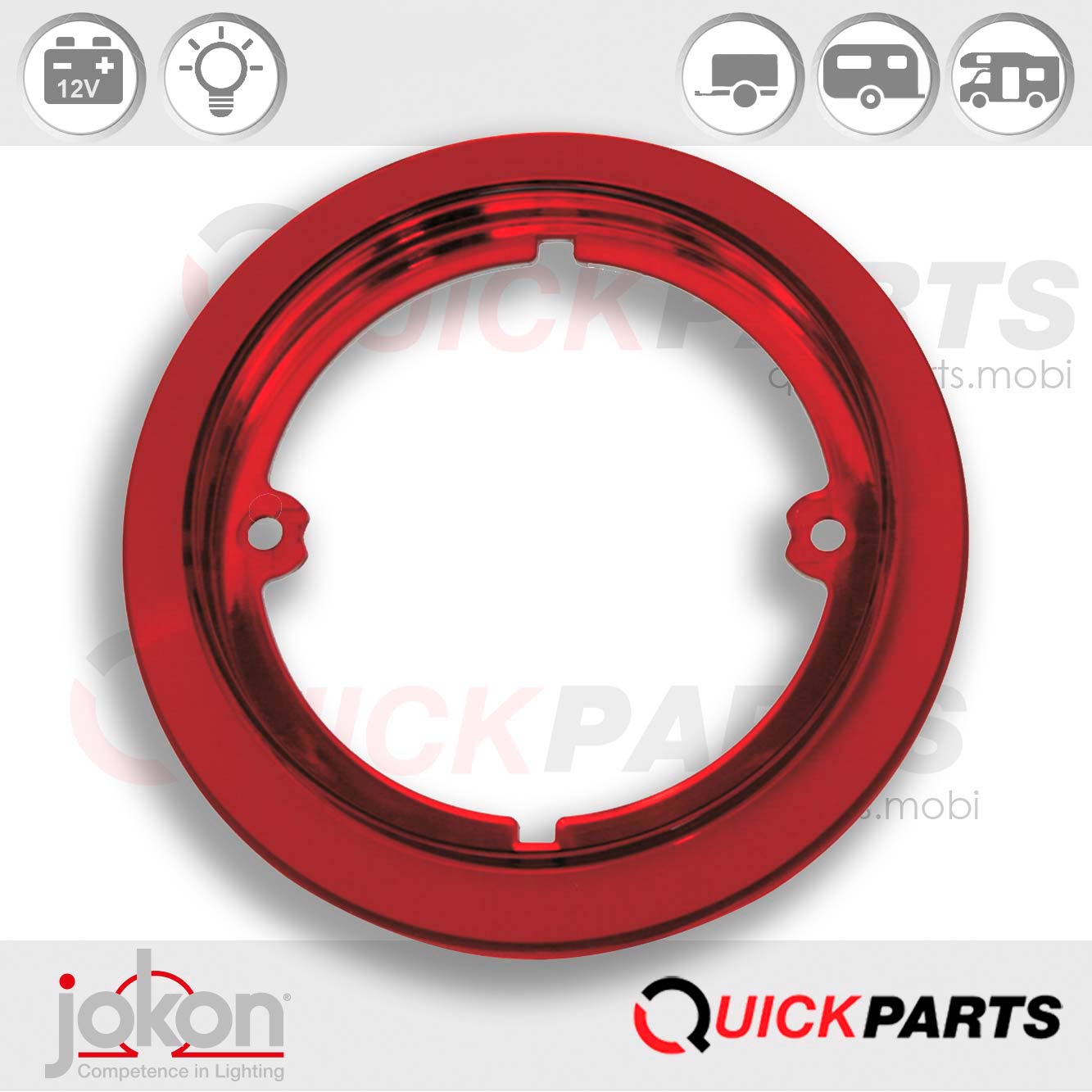 Anneau de décoration Rouge | Jokon 19.2016.100, E/ 30