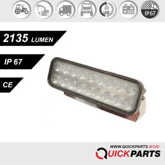 Focos de trabajo LED – 2135 lúmenes, 18 LED – Aluminio – IP69K<br>Seguridad en los pagos