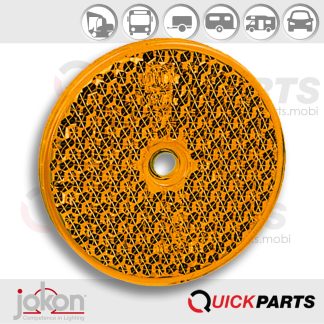 Reflector redondo naranja Ø60 mm | Jokon 0221354 Ø 60 mm