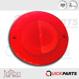 Reflector Rood Rond 155mm | Jokon E1- 021606|Reflector - Rood - Jokon E1-021606|Reflector - Rood - Jokon E1-021606|In de JOKON-reeks vindt u hoogwaardige verlichting voor elke toepassing die het individuele ontwerp van uw voertuig verbetert en verrijkt.||