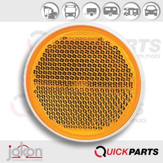 Orange reflector | Jokon 0231306 | Jokon 30.0001.010 | R16W||Orange reflector | Jokon 0231306 | Jokon 30.0001.010 | R16W|In de JOKON-reeks vindt u hoogwaardige verlichting voor elke toepassing die het individuele ontwerp van uw voertuig verbetert en verrijkt.||