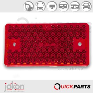 Rood Reflector | 94 x 8 x 44 | Met 2 bevestigings gaten | Jokon 0121345|Reflex Reflector | self-adhesive tape | Jokon E9-024006|Rood Reflector | 94 x 8 x 44 | Met 2 bevestigings gaten | Jokon 0121345|In de JOKON-reeks vindt u hoogwaardige verlichting voor elke toepassing die het individuele ontwerp van uw voertuig verbetert en verrijkt.|