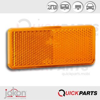 Reflector oranje | Zelfklevend | 94 x 44 x 8 mm | Jokon E1-13480
