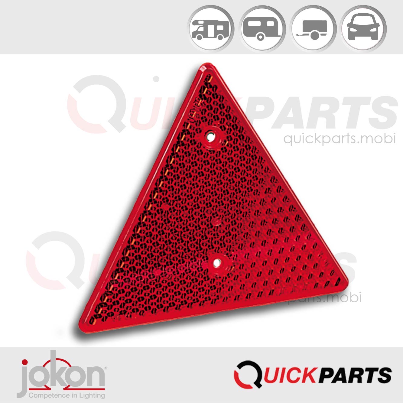Reflector reflejo triangular | Jokon 32.0004.000, E1-13480
